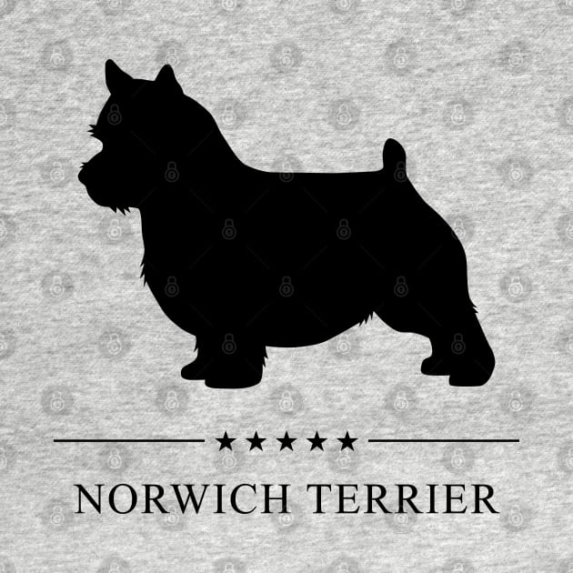 Norwich Terrier Black Silhouette by millersye